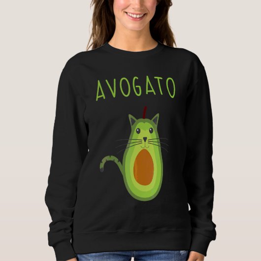 Avogato Cinco de Mayo Cinco de Meow Cat Avocado 6 Trui (Voorkant)