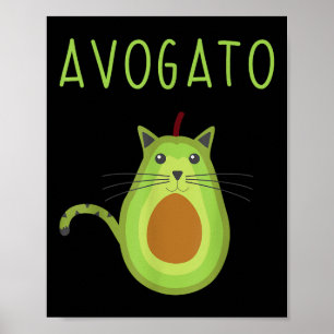 Avogato Cinco de Mayo Gift Cinco de Meow Cat Avoca Poster