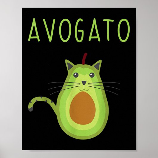 Avogato Cinco de Mayo Gift Cinco de Meow Cat Avoca Poster (Voorkant)