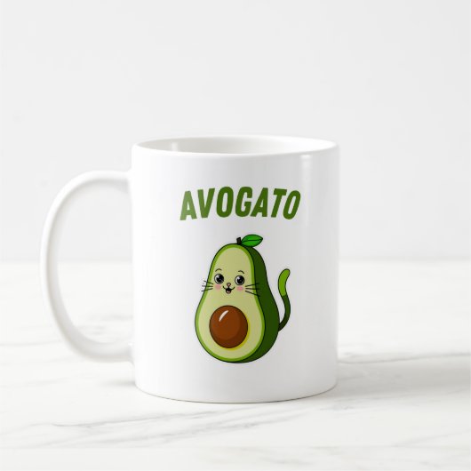 Avogato Funny Avocado Cat Lover Koffiemok (Links)