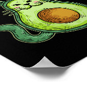 Avogato - Grappige Cinco De Mayo Avocado kat Poster (Hoek)