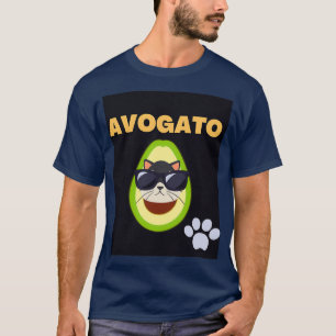 Avogato grappige kat t-shirt