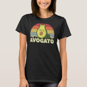 Avogato, Retro Cat Avocado, Cinco de Mayo T-shirt