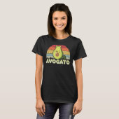 Avogato, Retro Cat Avocado, Cinco de Mayo T-shirt (Voorkant volledig)