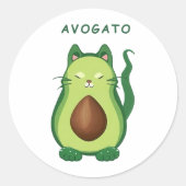 Avogato Ronde Sticker (Voorkant)