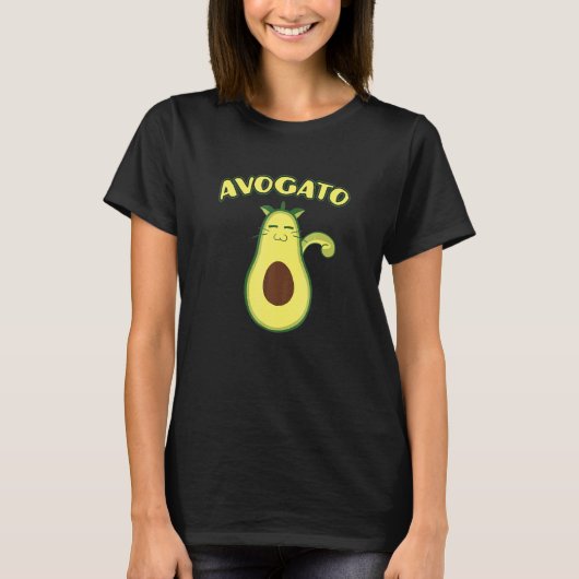 Avogato Verse Avocado Kat Puns T-shirt (Voorkant)