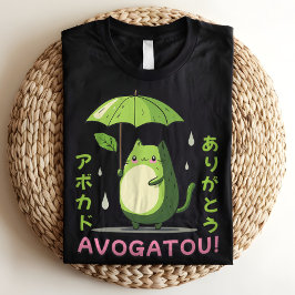 Avogatou Arigato Avocado Pun Schattige Japans Tri-Blend Shirt