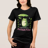 Avogatou Arigato Avocado Pun Schattige Japans Tri-Blend Shirt (Voorkant)