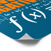 Avoid Negativity Funny Math Mathematician Teacher  Poster (Hoek)