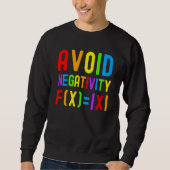 Avoid Negativity Kids Math Math Equation Math Gee Trui (Voorkant)