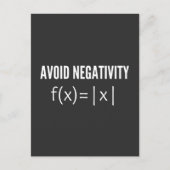avoid negativity math equation briefkaart (Voorkant)
