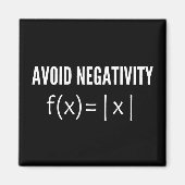 avoid negativity math equation magneet (Voorkant)