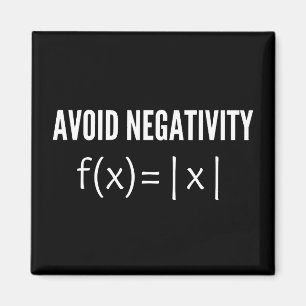 avoid negativity math equation magneet
