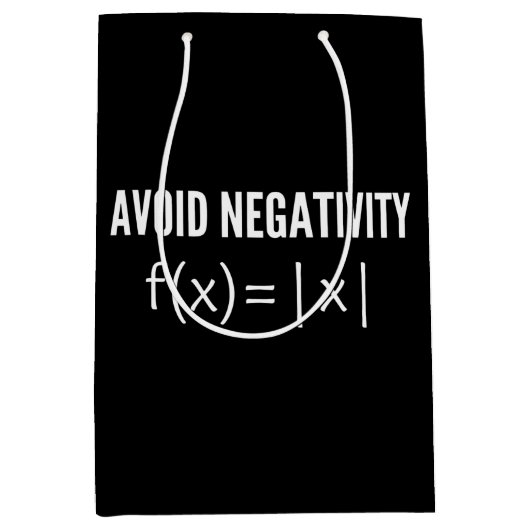 avoid negativity math equation medium cadeauzakje (Voorkant)