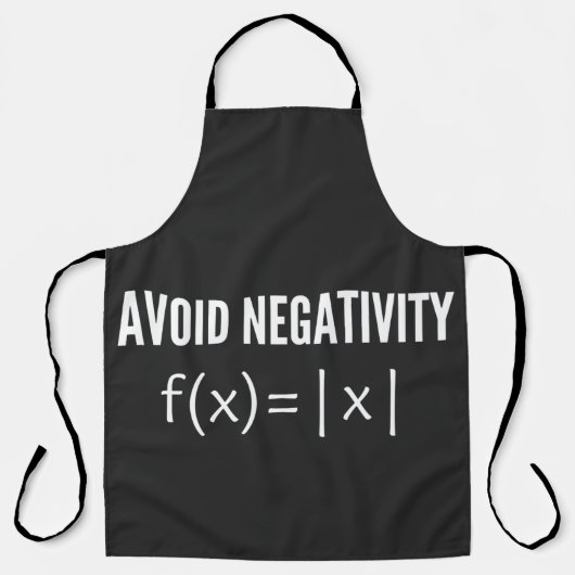 avoid negativity math equation schort (Voorkant)