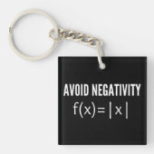 avoid negativity math equation sleutelhanger (Voorkant)