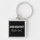 avoid negativity math equation sleutelhanger (Voorkant)