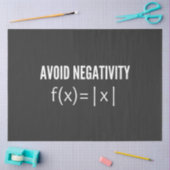 avoid negativity math equation tissuepapier (Craft)