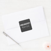 avoid negativity math equation vierkante sticker (Envelop)
