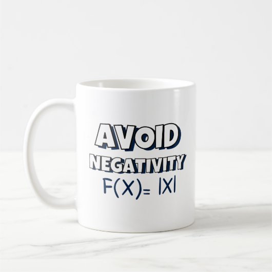 Avoit Negativity Funny Math  Koffiemok (Links)
