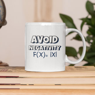 Avoit Negativity Funny Math Koffiemok
