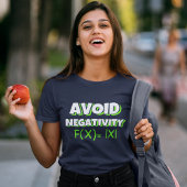 Avoit Negativity Funny Math  T-shirt