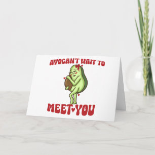 AvoKan niet wachten om je te ontmoeten Puns Zwange Bedankkaart