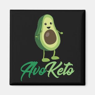 Avoketo - Funny Keto Avocado Magneet