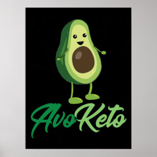 Avoketo - Funny Keto Avocado Poster