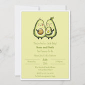 Avo'n a Baby Avocado Baby shower Kaart (Voorkant)