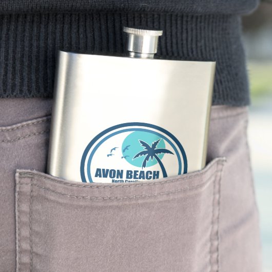 Avon Beach North Carolina Palm Tree Vogels Flacon (Voorbeeld)