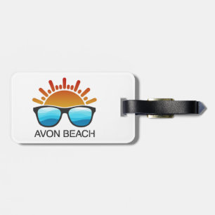 Avon Beach North Carolina Zonnebril Bagagelabel