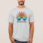 Avon Beach North Carolina Zonnebril T-shirt (Voorkant)