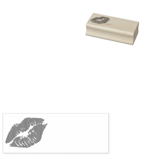 Avon Beauty Lips Label Rubberstempel (Gestempeld)