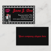 Avon Black Cosmetic Kiss Visitekaartje (Voorkant / Achterkant)