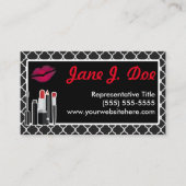 Avon Black Cosmetic Kiss Visitekaartje (Voorkant)