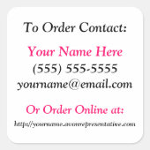 Avon Brochure Stickers - Vierkant (Voorkant)