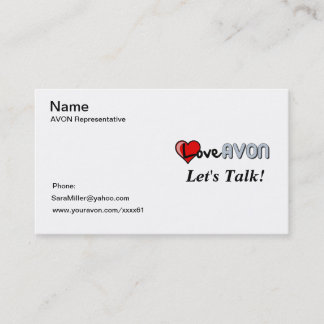 AVON Business Card Visitekaartje