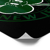 Avon-by-the-sea New Jersey Irish Shamrock Nj Retro Poster (Hoek)