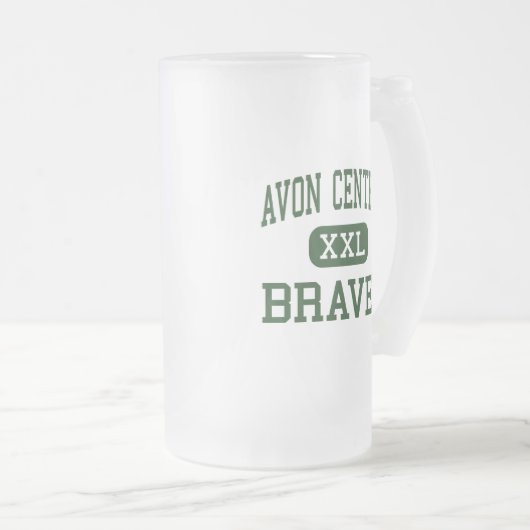 Avon Central - Braves - High - Avon New York Matglas Bierpul (Voorkant rechts)