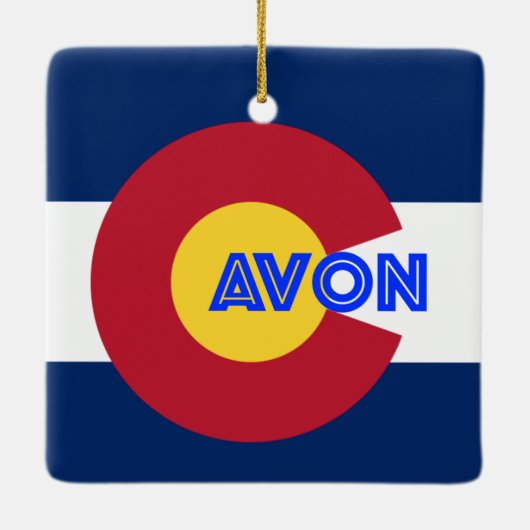 Avon CO Keramisch Ornament (Achterkant)