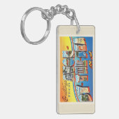 Avon door het Zee New Jersey NJ  Briefkaart - Sleutelhanger (Voorkant Links)