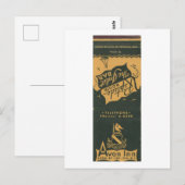 Avon door het Zee NJ, Avon Inn 1950s Matchbook Briefkaart (Voorkant / Achterkant)