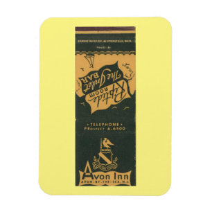 Avon door het Zee NJ, Avon Inn 1950s Matchbook Magneet