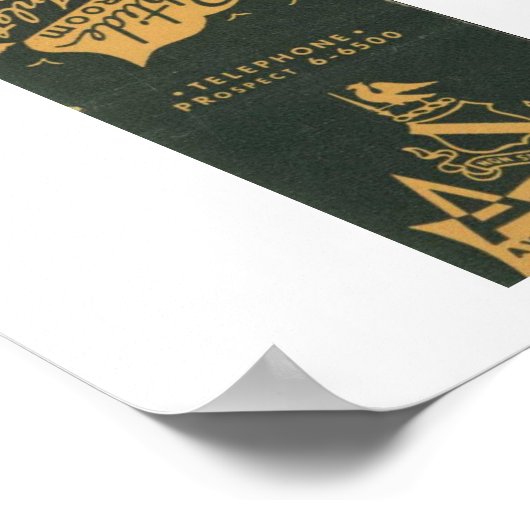 Avon door het Zee NJ, Avon Inn 1950s Matchbook Poster (Hoek)