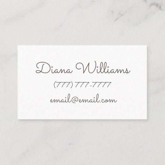 Avon gepersonaliseerd goud visitekaartje (Achterkant)