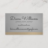 Avon gepersonaliseerde zwart en zilveren kant esth visitekaartje (Achterkant)