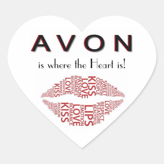 AVON Heart Sticker (Voorkant)