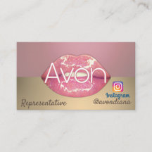 Avon Instagram logo roze en goudesthetisch