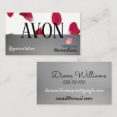 Avon Instagram logo Silesthetische rozen Visitekaartje (Voorkant / Achterkant)